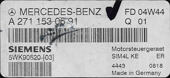 A 271 153 06 91 Mercedes