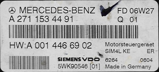 A 271 153 44 91 Mercedes