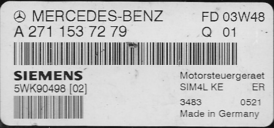 A 271 153 72 79 Mercedes