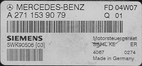 A 271 153 90 79 Mercedes